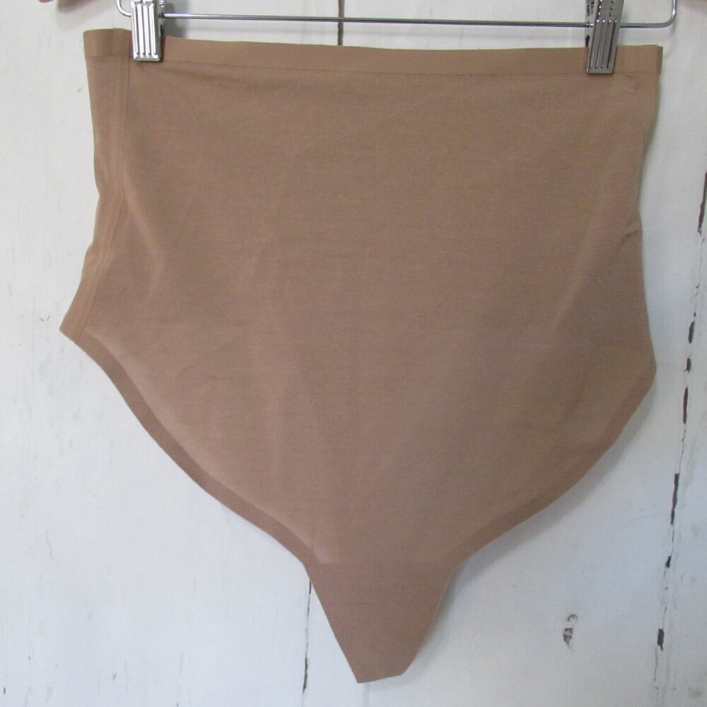 New Skims High Waisted‎ Thong 2X Sienna Beige Panties Shapewear Plus Size